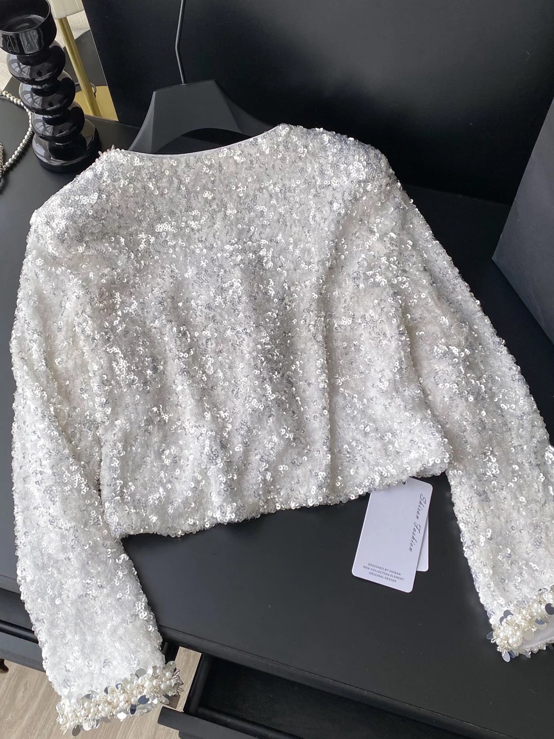 A night in Venice sequin embellished top FTO273 images